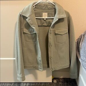 Joie Sage Green Shirt Jacket